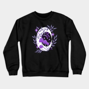 Crescent moon mushroom magic Crewneck Sweatshirt